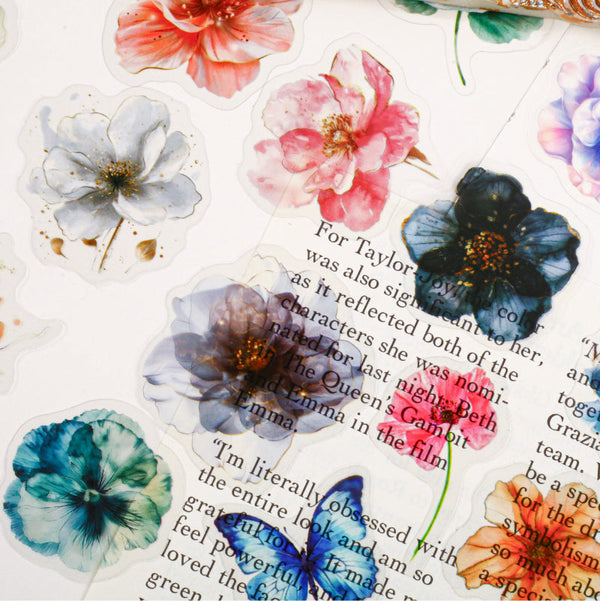 20PCS Crystal Petal Series sticker