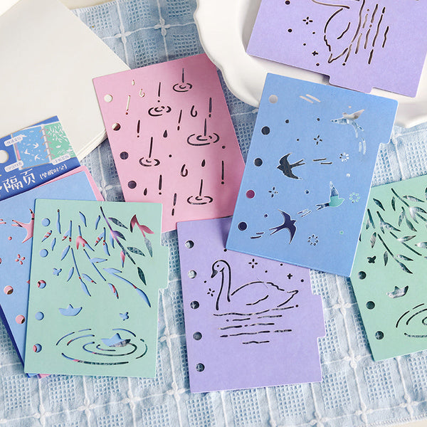 8PCS Shining moment series material paper
