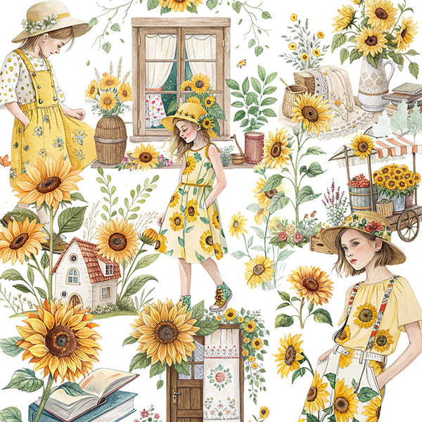 20PCS Fresh sunflowers sticker