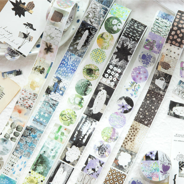 Disordered splicing series Die Cutting Washi Tape