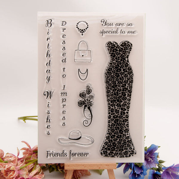 Clear silicone stamp