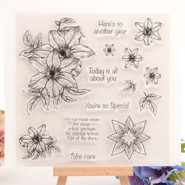 Clear silicone stamp