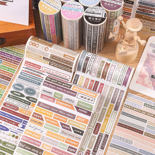 Text collection series washi tape