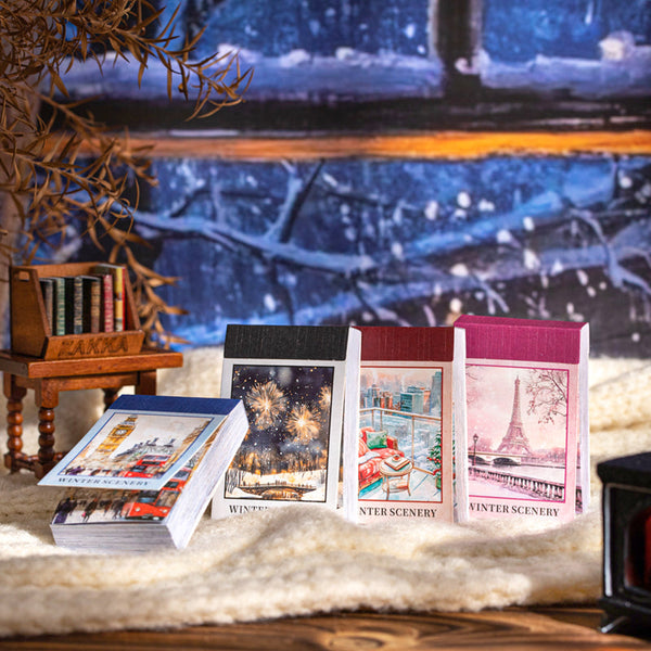 50PCS Winter Moments series sticker book