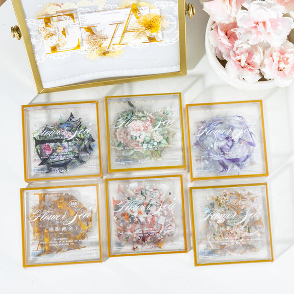 36PCS Flowery streamer series sticker