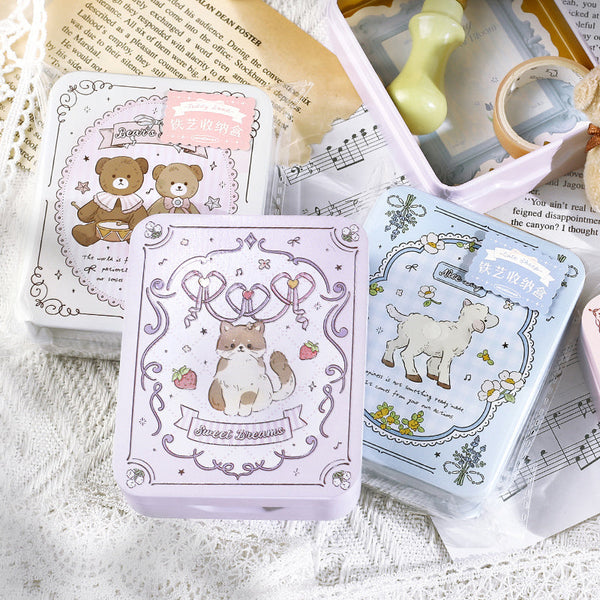 Fairy tale iron sticker storage box