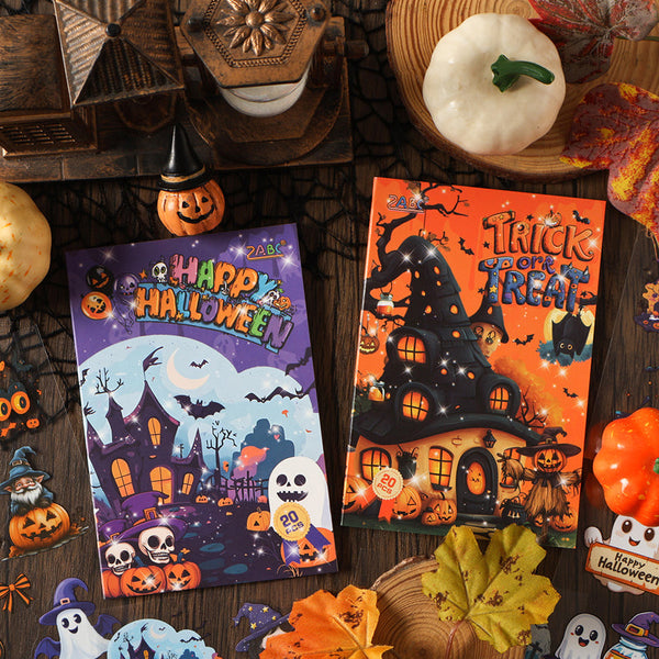 20PCS The Halloween Castle series sticker book