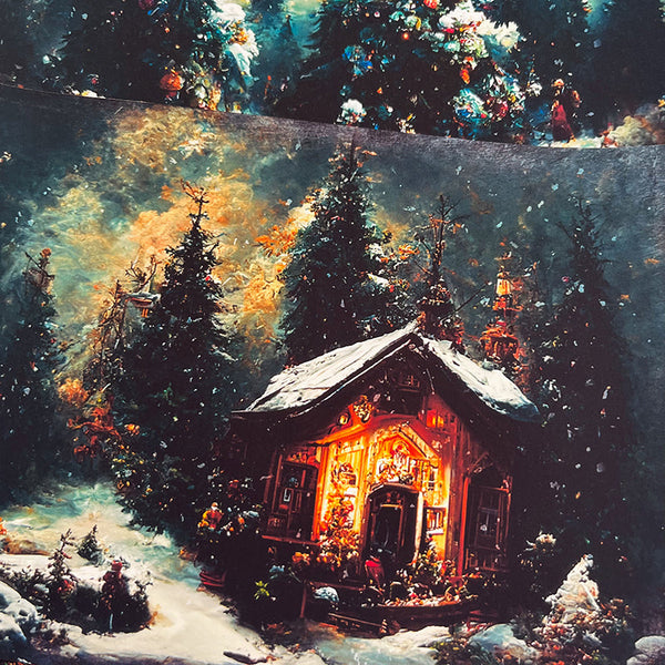 16 STÜCKE Vintage Weihnachten schnee hintergrund papier