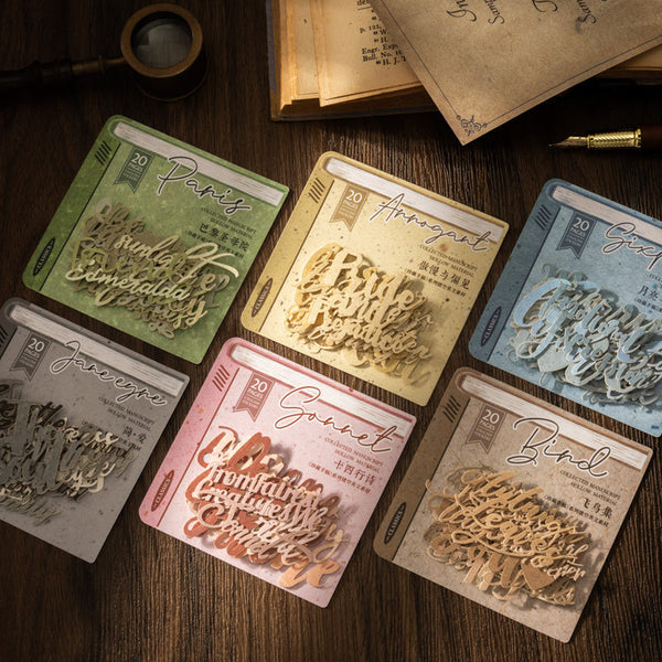 20PCS Precious Manuscript Series material paper