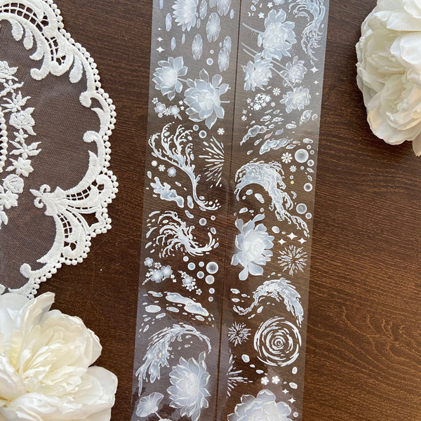 6cm*100cm Lianying Flower Shell Light PET Tape