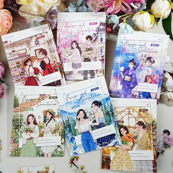 20PCS Breeze and sweet series sticker