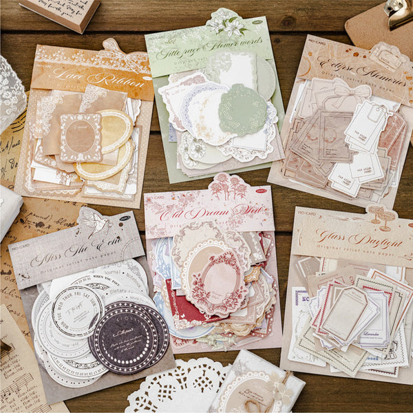 100PCS Evening Wind Chronicle series material paper