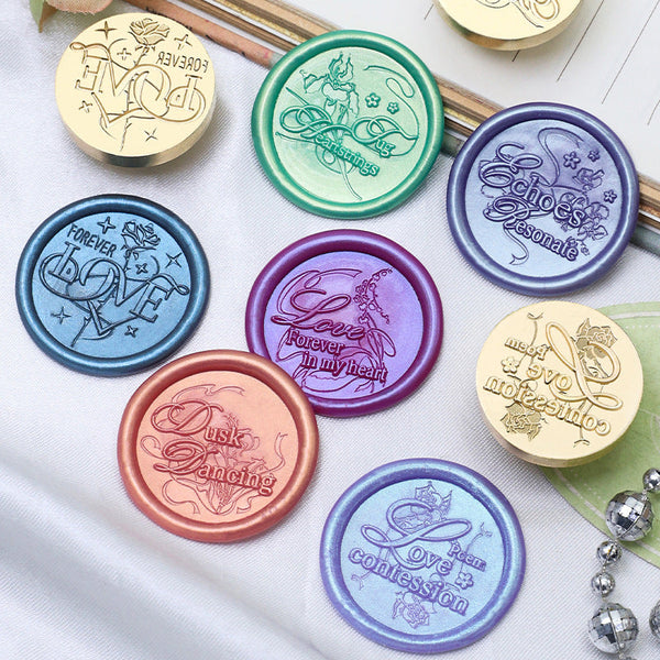 2.5cm Ode to Flowers Series Wax Seal Stamp