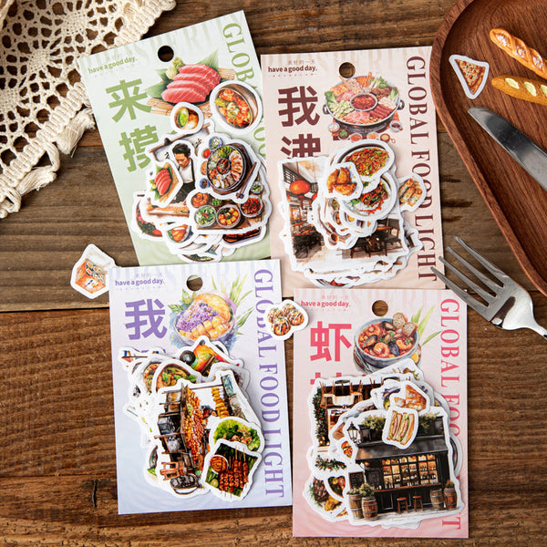 40PCS Global Light Fragments Series sticker