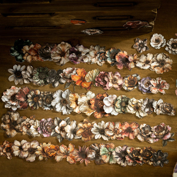 100PCS The Kingdom of Flowers series sticker