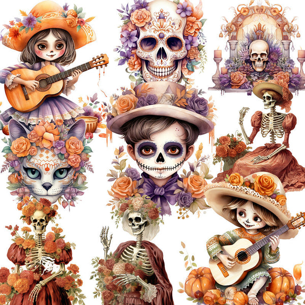 20PCS Mexican Day of the Dead sticker