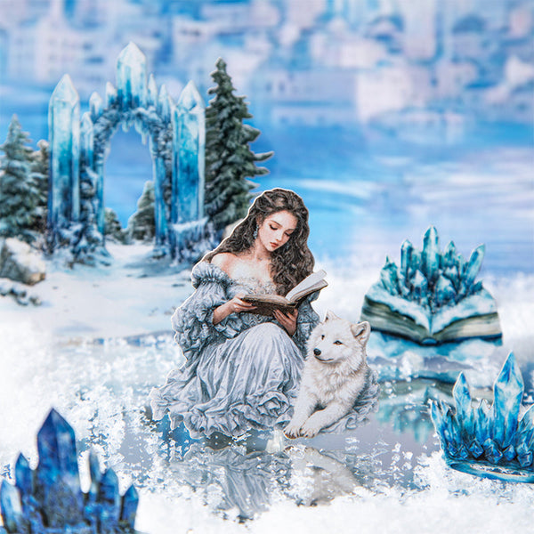 25PCS Magical Winter Notes Series sticker