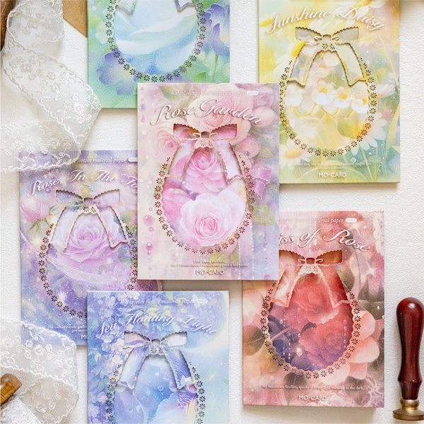 30PCS Moonfall Flower Slumber Series material paper