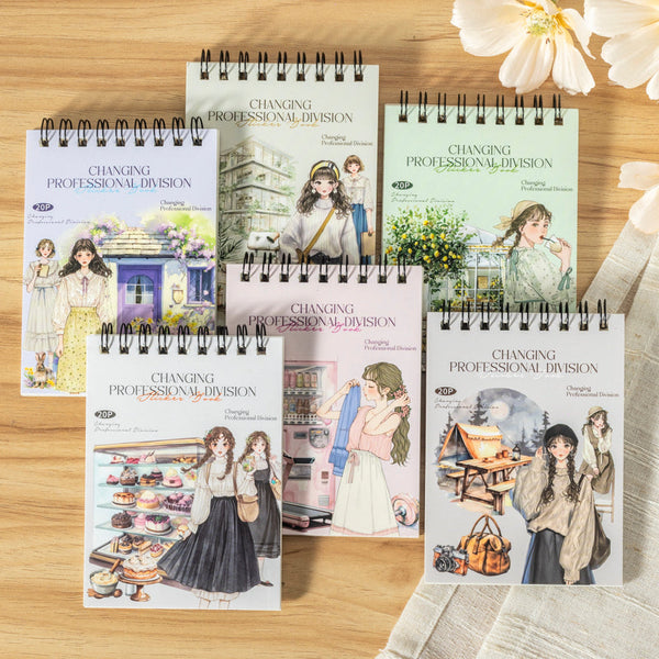 20PCS Changing Professional series sticker book