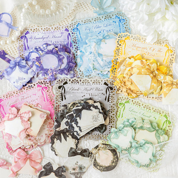 30PCS Sweet Flower Letter Series sticker