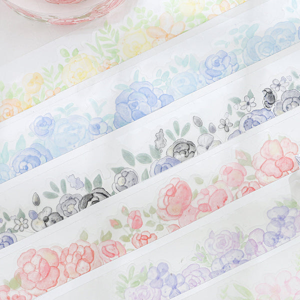 Colorful Flower Sea Series PET Tape