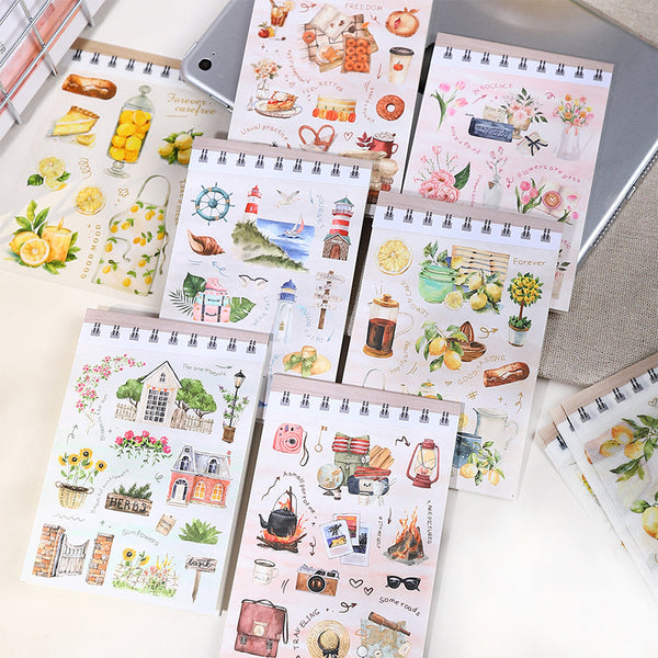 18PCS Life Notes Series sticker book