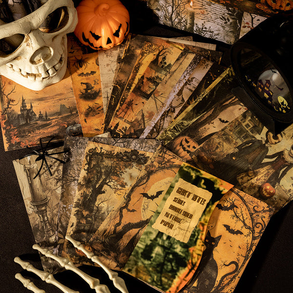 21PCS Ghost Notes Series material paper