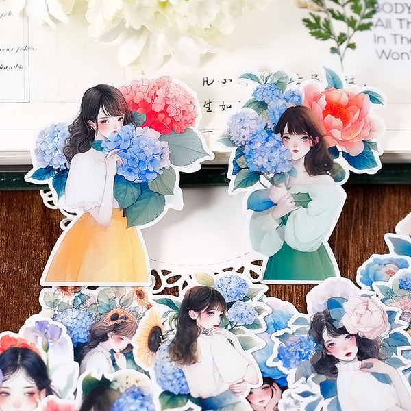 18PCS Innocent girl sticker