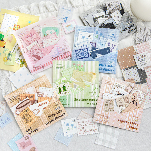 20PCS Salt colored Market series sticker