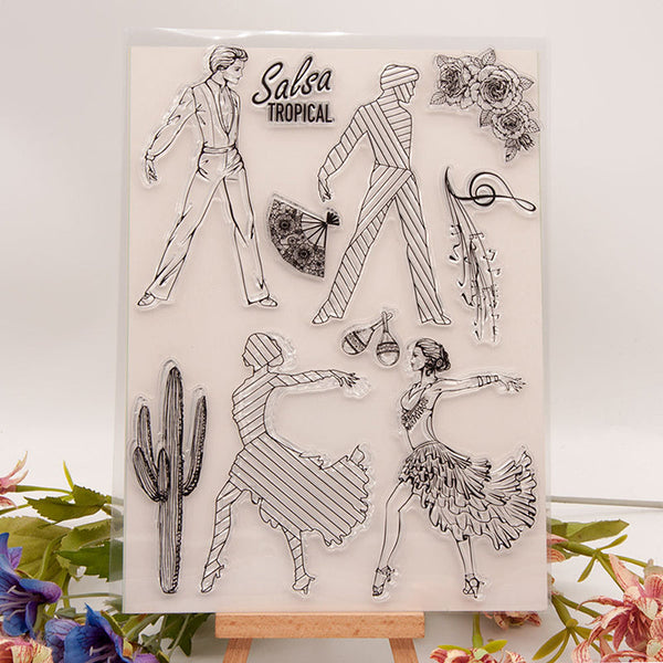 Clear silicone stamp