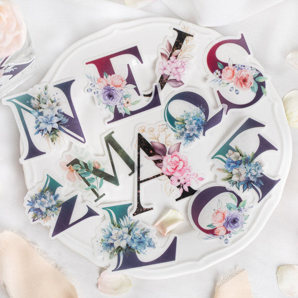 26PCS Letter bouquet series sticker