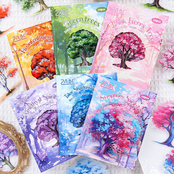 10PCS Dream tree shadow series sticker