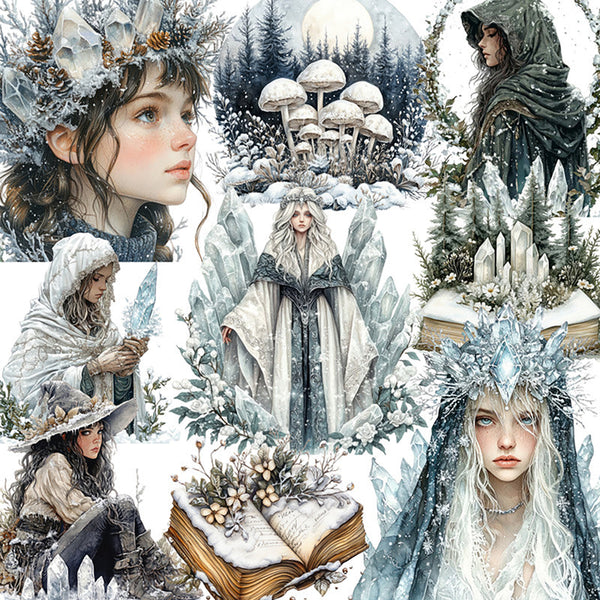 20PCS Dark snow sticker