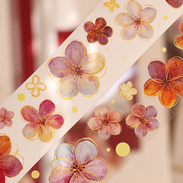4cm*300cm Flowing light Die Cutting Washi/PET Tape