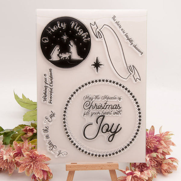 Clear silicone stamp