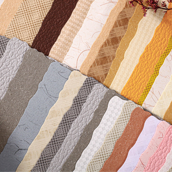 12PCS Classic texture series material paper