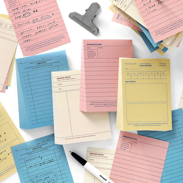 80PCS Fragment Archive Series note paper